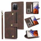 For Xiaomi Mi 11 Pro PU + TPU Horizontal Flip Leather Case with Holder & Card Slot & Wallet & Lanyard(Brown) - 1