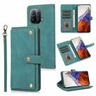 For Xiaomi Mi 11 Pro PU + TPU Horizontal Flip Leather Case with Holder & Card Slot & Wallet & Lanyard(Lake Blue) - 1