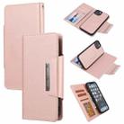 For iPhone 13 Pro Ultra-thin Separable Magnetic Horizontal Flip Leather Case with Card Slot & Wallet (Pink) - 1