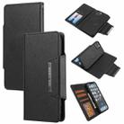 For iPhone 13 Pro Ultra-thin Separable Magnetic Horizontal Flip Leather Case with Card Slot & Wallet (Black) - 1