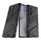 For vivo X70 Pro Punk Armor 2 in 1 PC + TPU Shockproof Case with Invisible Holder(Black) - 1