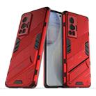 For vivo X70 Pro Punk Armor 2 in 1 PC + TPU Shockproof Case with Invisible Holder(Red) - 1