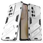 For vivo X70 Pro+ Punk Armor 2 in 1 PC + TPU Shockproof Case with Invisible Holder(White) - 1