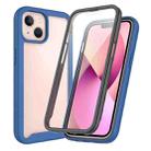 For iPhone 13 mini Starry Sky Solid Color Series Shockproof PC + TPU Case with PET Film (Royal Blue) - 1