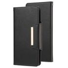 For Samsung Galaxy Note20 Ultra Ultra-thin Separable Magnetic Horizontal Flip Leather Case with Card Slot & Wallet(Black) - 1