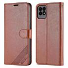 For Huawei Maimang 10 SE 5G AZNS Sheepskin Texture Horizontal Flip Leather Case with Holder & Card Slots & Wallet(Brown) - 1