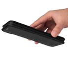 For vivo iQOO 8 Pro Carbon Fiber Texture Horizontal Flip TPU + PC + PU Leather Case with Card Slot(Black) - 3