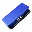 For vivo iQOO 8 Pro Carbon Fiber Texture Horizontal Flip TPU + PC + PU Leather Case with Card Slot(Blue) - 8