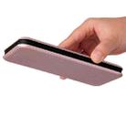 For vivo iQOO 8 Pro Carbon Fiber Texture Horizontal Flip TPU + PC + PU Leather Case with Card Slot(Pink) - 3