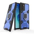 For OPPO Reno 6Z Space PC + TPU Ring Holder Protective Case(Blue) - 1