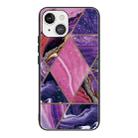 For iPhone 13 Abstract Marble Pattern Glass Protective Case(HC-A2) - 1