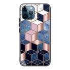 For iPhone 13 Pro Abstract Marble Pattern Glass Protective Case (HC-A3) - 1