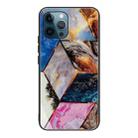 Abstract Marble Pattern Glass Protective Case For iPhone 13 Pro(HC-A12) - 1