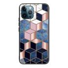 Abstract Marble Pattern Glass Protective Case For iPhone 13 Pro Max(HC-A3) - 1