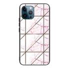 Abstract Marble Pattern Glass Protective Case For iPhone 13 Pro Max(HC-A4) - 1