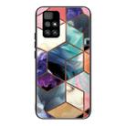 For Xiaomi Redmi 10 Abstract Marble Pattern Glass Protective Case(HC-A6) - 1