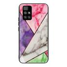 For Xiaomi Redmi 10 Abstract Marble Pattern Glass Protective Case(HC-A11) - 1