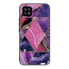 For Samsung Galaxy A22 5G Abstract Marble Pattern Glass Protective Case(HC-A2) - 1