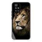 For Xiaomi Redmi 10 Tempered Glass + TPU Border Protective Case(Lion) - 1