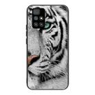 For Xiaomi Redmi 10 Tempered Glass + TPU Border Protective Case(White Tiger) - 1