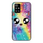 For Xiaomi Redmi 10 Colorful Painted Glass Shockproof Protective Case(Big eyes animal) - 1