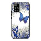 For Xiaomi Redmi 10 Colorful Painted Glass Shockproof Protective Case(Flowers and Butterflies) - 1