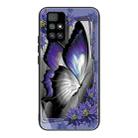 For Xiaomi Redmi 10 Colorful Painted Glass Shockproof Protective Case(Butterfly) - 1