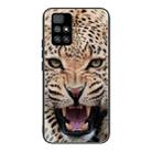 For Xiaomi Redmi 10 Colorful Painted Glass Shockproof Protective Case(Leopard) - 1