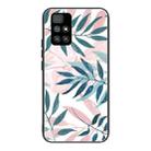 For Xiaomi Redmi 10 Colorful Painted Glass Shockproof Protective Case(Leaves) - 1