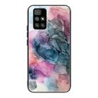 For Xiaomi Redmi 10 Abstract Marble Pattern Glass Protective Case(Abstract Multicolor) - 1