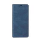 For Samsung Galaxy A02 Simple Suction Closure Horizontal Flip Leather Case with Holder & Card Slot & Wallet(Blue) - 2