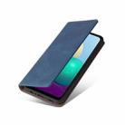For Samsung Galaxy A02 Simple Suction Closure Horizontal Flip Leather Case with Holder & Card Slot & Wallet(Blue) - 7