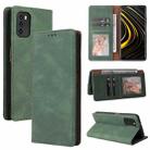 For Xiaomi Redmi Note 10 Pro Simple Suction Closure Horizontal Flip Leather Case with Holder & Card Slot & Wallet(Green) - 1
