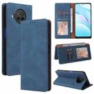 For Xiaomi Mi 10T Lite 5G Simple Suction Closure Horizontal Flip Leather Case with Holder & Card Slot & Wallet(Blue) - 1