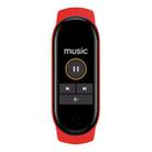 M7 Sports Smart Bracelet, Support Heart Rate Monitoring & Blood Pressure Monitoring & Sleep Monitoring & Sedentary Reminder, Type:Linear Charging(Red) - 1