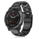 For Garmin Fenix 6 22mm Titanium Alloy Quick Release Watch Band(Black) - 1