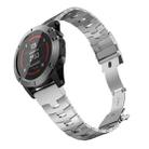 For Garmin Fenix 6 22mm Titanium Alloy Quick Release Watch Band(Silver) - 1