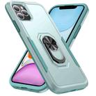 For iPhone 11 Pro Max Ring Kickstand Heavy Duty Shockproof Phone Case (Green) - 1