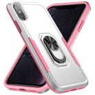 For iPhone X / XS Ring Kickstand Heavy Duty Shockproof Phone Case(White) - 1