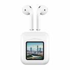 NR-550 LCD Touch Bluetooth Earphone with Charging Box, Support Picture Replacement & Wearing Status Detection & Siri(White) - 1