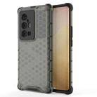 For vivo X70 Pro+ Shockproof Honeycomb PC + TPU Case(Black) - 1