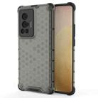 For vivo X70 Pro Shockproof Honeycomb PC + TPU Case(Black) - 1