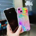 For iPhone 13 Pro Laser Marble Pattern Clear TPU Shockproof Protective Case (Green) - 3