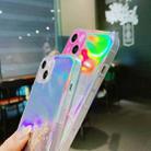 For iPhone 13 Pro Laser Marble Pattern Clear TPU Shockproof Protective Case (Gray) - 4