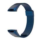 For Huawei Band 4 / Honor Band 5i MIJOBS Milan Stainless Steel Watch Band(Blue) - 1