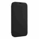 For iPhone 13 mini Skin Feel Horizontal Flip PU Leather Case with Holder & Card Slot (Black) - 2