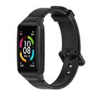 For Huawei Band 6 / Honor Band 6 MIJOBS Universal Breathable Silicone Watch Band(Black) - 1