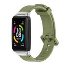 For Huawei Band 6 / Honor Band 6 MIJOBS Universal Breathable Silicone Watch Band(Green) - 1