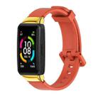 For Huawei Band 6 / Honor Band 6 MIJOBS Universal Breathable Silicone Watch Band(Orange) - 1