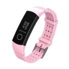 For Honor Band 4 / 5 MIJOBS Breathable Silicone Watch Band with Hole(Pink) - 1
